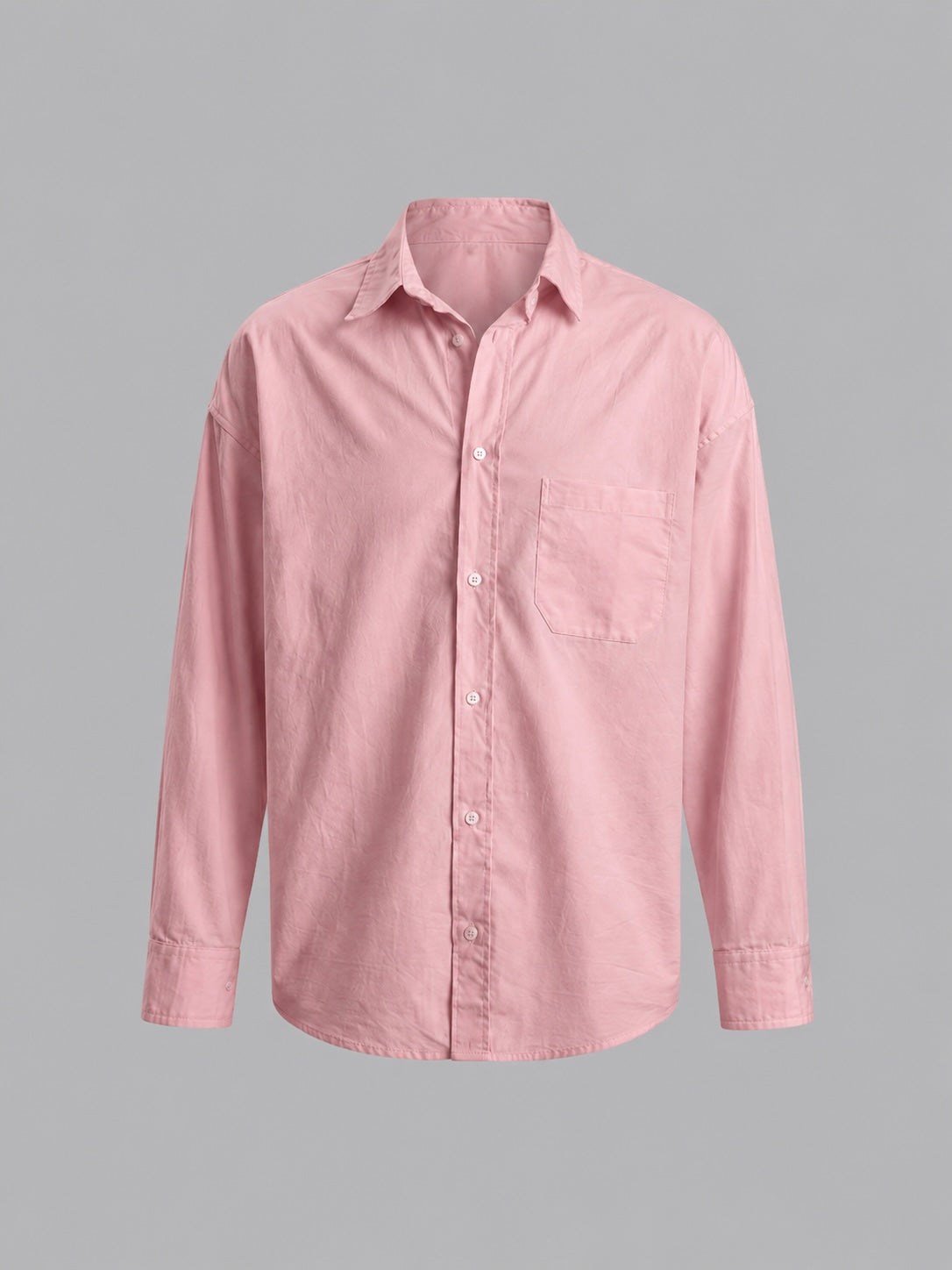 RELAXED SHIRT COTTON IN BABY PINK